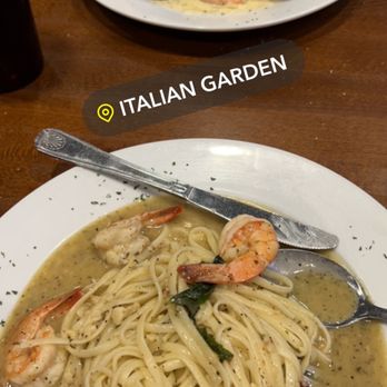 Italian Garden - I ordered the shrimp scampi and my husband had the mixed seafood pasta (not sure the name on menu) - Italian Near Me - Lubbock, Texas Italian Garden - I ordered the shrimp scampi and my husband had the mixed seafood pasta (not sure the name on menu) - Italian Near Me - Lubbock, Texas
