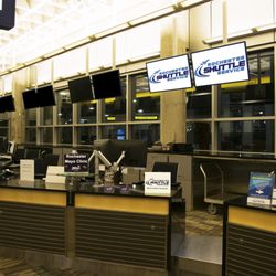 Rochester Shuttle Service - RSS desk at MSP
