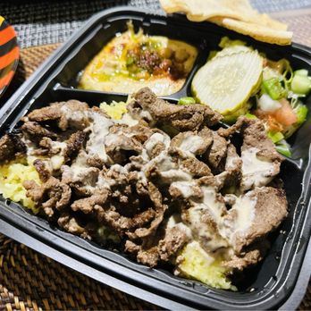 Wrap Houz - Beef Shwarma plate - Mediterranean Near Me - Palm Springs, California