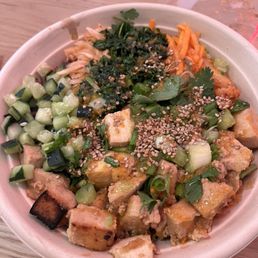 Braised tofu bowl