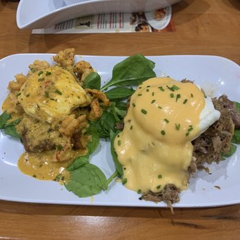 Ruby Slipper Metairie - Cochon on the right, Cajun or bayou crawfish on the left. Both very good. - Breakfast & Brunch Near Me - Metairie, Louisiana