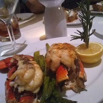 Ocean Prime - Grilled lobster tails and asparagus - Seafood Near Me - Tampa, Florida