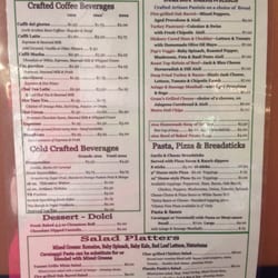 Piccolo Paula’s Caffé - Piccolo Paula's menu.