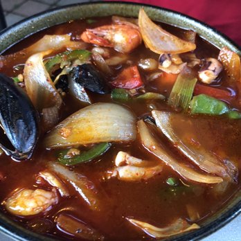 Sariwon Korean Bbq Restaurant - Spicy seafood noodle - Korean Near Me - Thornhill, Ontario