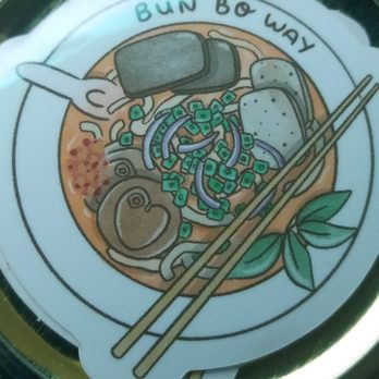 Bun Bo Way - FREE stickers with house-made chili oil/sate purchase! - Vietnamese Near Me - Westminster, California
