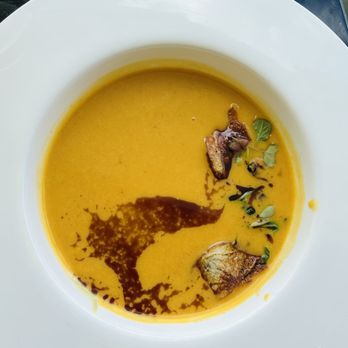 Amuse Restaurant - Sweet Potato & Crab Bisque. - New American Near Me - Richmond, Virginia
