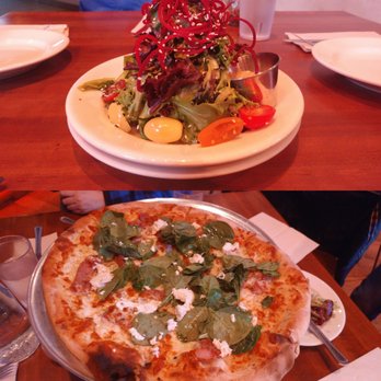 Hand Fire Pizza - signature salad and our pizza - Pizza Near Me - Jackson, Wyoming