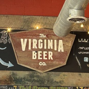 The Virginia Beer Company - Sign over menu board - Breweries Near Me - Williamsburg, Virginia The Virginia Beer Company - Sign over menu board - Breweries Near Me - Williamsburg, Virginia