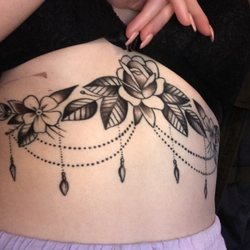Blue Heron Tattoo Studio - Sternum tattoo done by John Peters