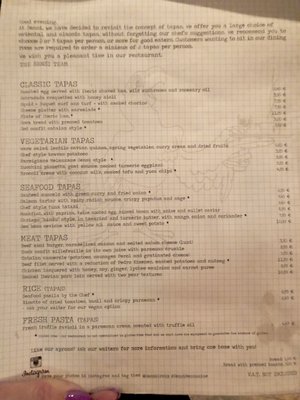 Menu photo 4 Sensi Mezzanine Barcelona, B