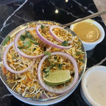 Red Chillez Indian Cuisine - THE VEGETABLE BIRYANI, all caps. - Indian Near Me - Concord, North Carolina