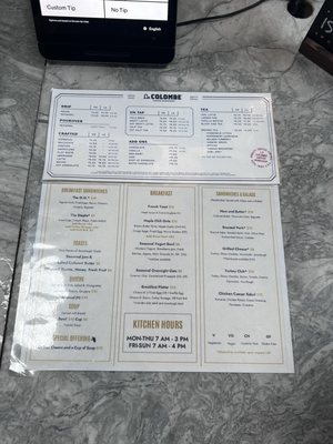 Menu photo 1 La Colombe Coffee Philadelphia, PA