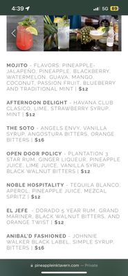 Menu photo 3 Pineapple Ink Tavern Augusta, GA