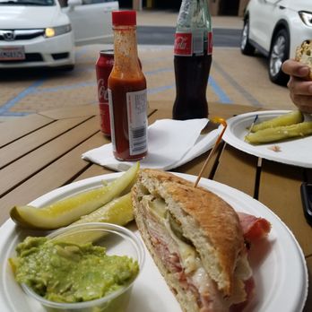 Avocado Cafe Irvine - We shared the Cuban sandwich and extra pickles plus a Mexican coke. - Breakfast & Brunch Near Me - Irvine, California