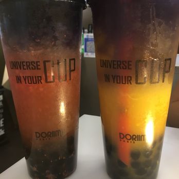 Doriimu - Strawberry light tea and mango light tea, both with tapioca! - Bubble Tea Near Me - Paris, 75