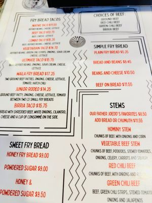 Menu photo 2 The Fry Bread House Phoenix, AZ