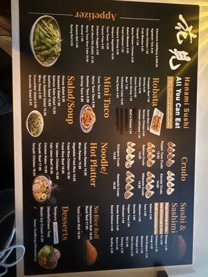 Menu photo 3 Hanami AYCE Sushi Austin, TX