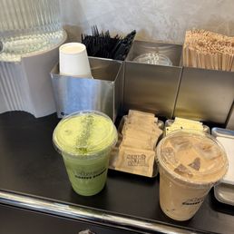 Double matcha on the left