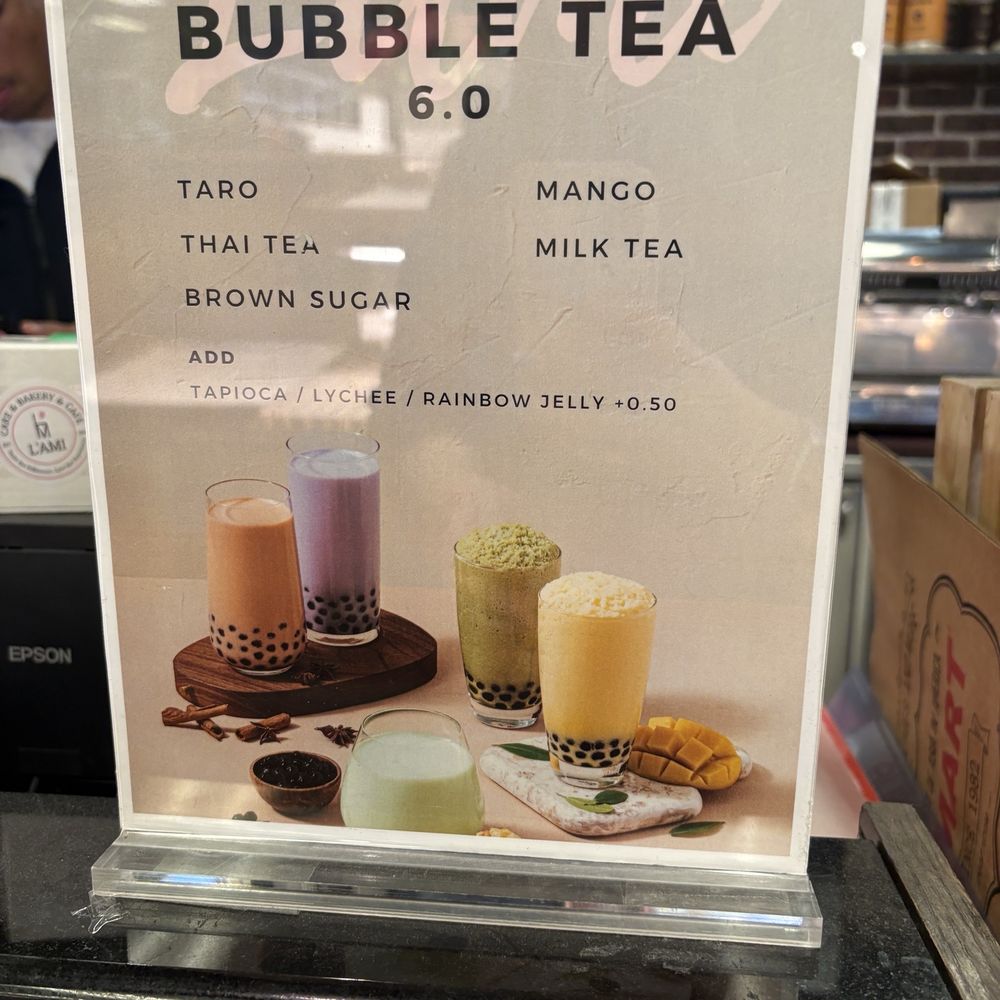 L'AMI Bakery & Cafe - bubble tea menu - Bakeries Near Me - Jericho, New York