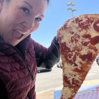 Two Guys Pizzeria - Giant Slice ! Pepperoni Ana ricotta - Pizza Near Me - Houston, Texas Two Guys Pizzeria - Giant Slice ! Pepperoni Ana ricotta - Pizza Near Me - Houston, Texas