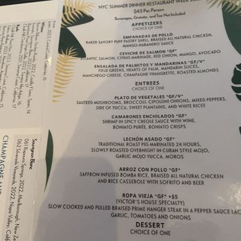 Victor's Cafe - The Menu - Cuban Near Me - New York, New York Victor's Cafe - The Menu - Cuban Near Me - New York, New York