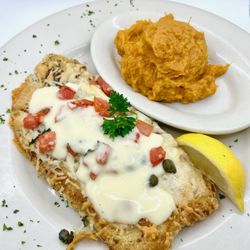 Juno Beach Fish House - Signature dish, Parmesan Encrusted Grouper !!