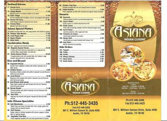 Asiana Indian Cuisine by null