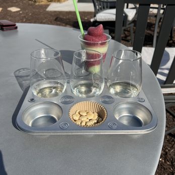 Qualusi Vineyard - $12 wine flight and a (free) birthday wine slushee. - Wine Tasting Room Near Me - Acworth, Georgia Qualusi Vineyard - $12 wine flight and a (free) birthday wine slushee. - Wine Tasting Room Near Me - Acworth, Georgia