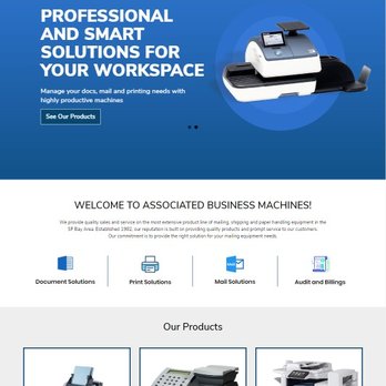 Spinning Web Media Solutions - Associated Business Machines - Web Design Near Me Spinning Web Media Solutions - Associated Business Machines - Web Design Near Me