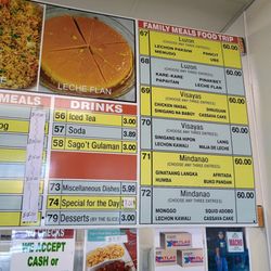 Linda's Cafe - Menu family meals