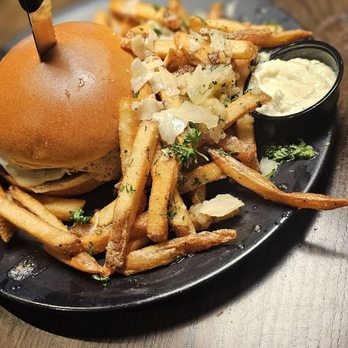 Slater's 50/50 - 1/3 Hi-Brow Burger, 1/3 The Original 50/50 Burger - Burgers Near Me - Denver, Colorado