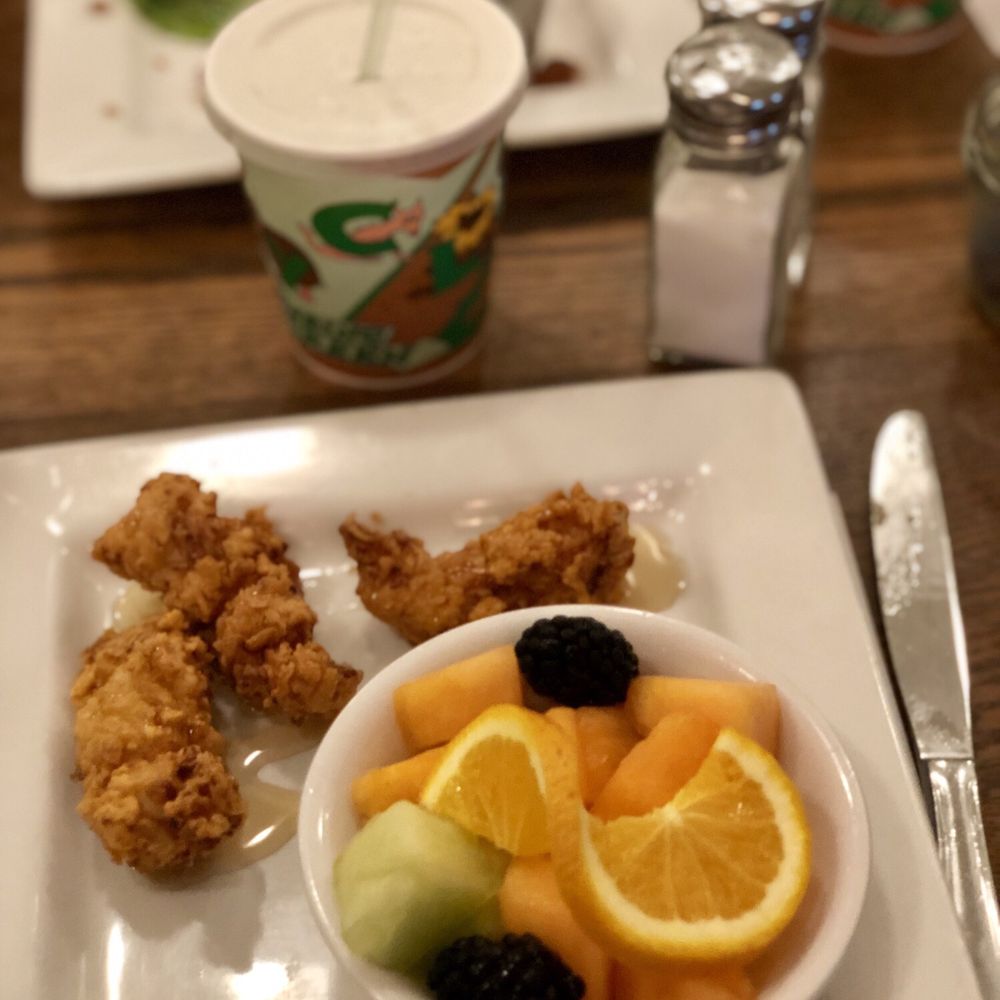 Chautauqua Dining Hall - Kids-honey chicken tenders with fruit cup - American Near Me - Boulder, Colorado