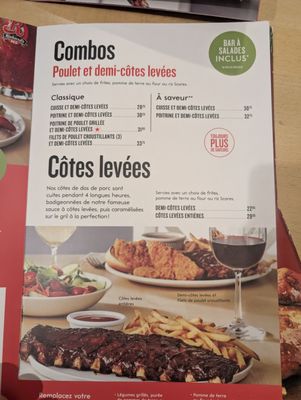 Menu photo 4 Scores Laval, QC