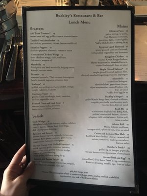 Menu photo 6 Buckley's Restaurant & Bar Milwaukee, WI