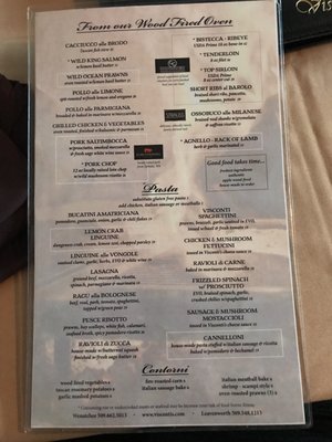 Menu photo 8 Visconti's Wenatchee, WA