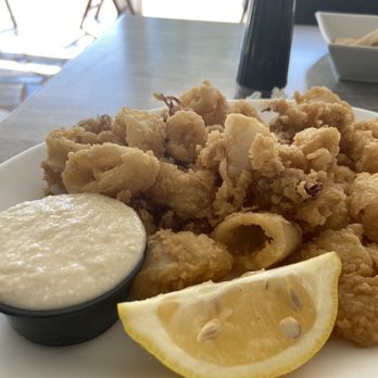 Hellenic - Half Portion Fried Calamari, soooo good! - Greek Near Me - East Marion, New York