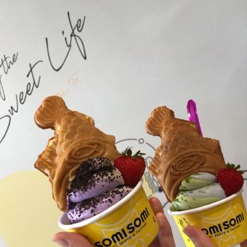 Somisomi - Ube/Oreo and Matcha/Sesame Taiyakis - Desserts Near Me - Carrollton, Texas