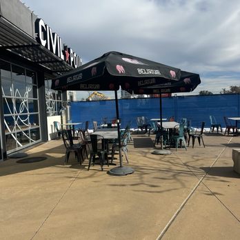 Civil Pour Coffee + Beer - outdoor seating - Coffee & Tea Near Me - Dallas, Texas Civil Pour Coffee + Beer - outdoor seating - Coffee & Tea Near Me - Dallas, Texas