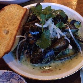 Mabel Gray - Mussels with green curry sauce - New American Near Me - Hazel Park, Michigan Mabel Gray - Mussels with green curry sauce - New American Near Me - Hazel Park, Michigan