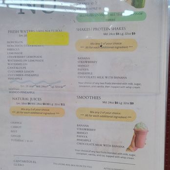 Cantaritos El Guero - Menu,3 - Juice Bars & Smoothies Near Me - Houston, Texas Cantaritos El Guero - Menu,3 - Juice Bars & Smoothies Near Me - Houston, Texas