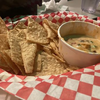 Masa y Más - Chips and queso.  Comes with a charred queso top...yum - Tacos Near Me - Austin, Texas