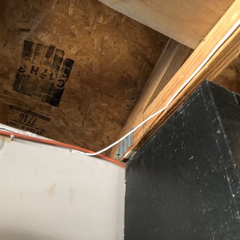 Vivint - I understand this is being picky but why couldn't they line up the white wire to the edge of the corner? - Security Systems Near Me