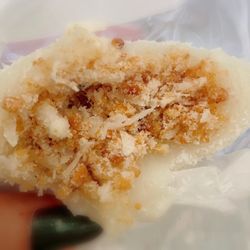 Good Luck Dim Sum - Inside look at the Sweet Rice Puff w/ Coconut, Peanut. So delicious.