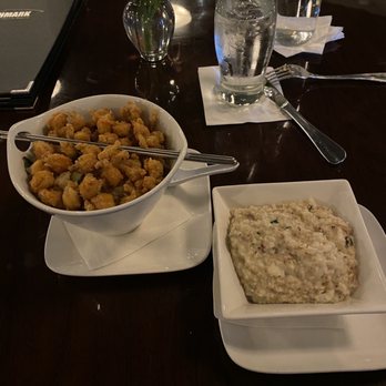 Benchmark American Brasserie - Crawfish Fried Rice and Dirty Duck Grits - French Near Me - Texarkana, Texas