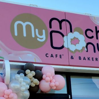 The Mochi Donut Cafe & Bakery - Logo signage ~ 4.7.24 - Cafes Near Me - Plainville, Connecticut The Mochi Donut Cafe & Bakery - Logo signage ~ 4.7.24 - Cafes Near Me - Plainville, Connecticut