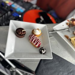 Infinity and Ovation Yacht Charters - Dessert served