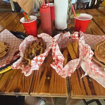 Tailgate Grill - Jalapeno Cheeseburger Bacon cheeseburger  Onion rings Fries - Burgers Near Me - Tomball, Texas