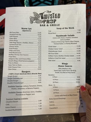Menu photo 3 The Twisted Prop Bar & Grille Winter Haven, FL