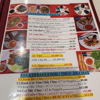Kim Hoa Hue Restaurant - Menu 5/6 as of 05/12/26 - Vietnamese Near Me - El Monte, California