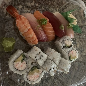 Koya Sushi - 7 pieces Sashimi and 8 pieces California Roll - Japanese Near Me - Beaverton, Oregon Koya Sushi - 7 pieces Sashimi and 8 pieces California Roll - Japanese Near Me - Beaverton, Oregon